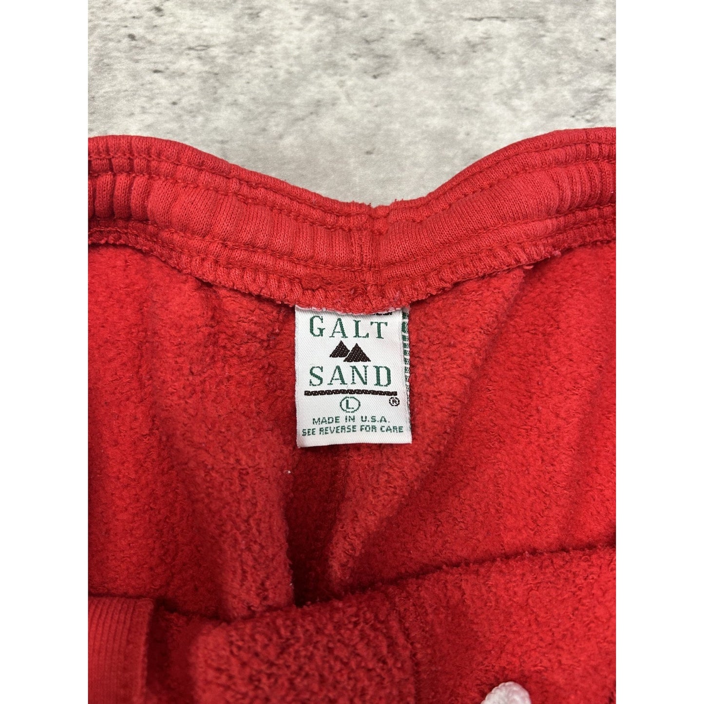 Vintage 90s Indiana Hoosiers NCAA Graphic Spellout Sweat Pants Size Large Red