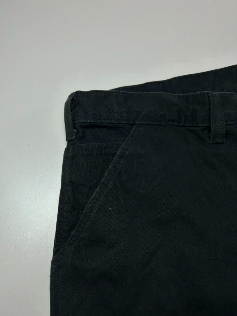 Vintage Carhartt Relaxed Fit Canvas Workwear Carpenter Pants Size 40W Black