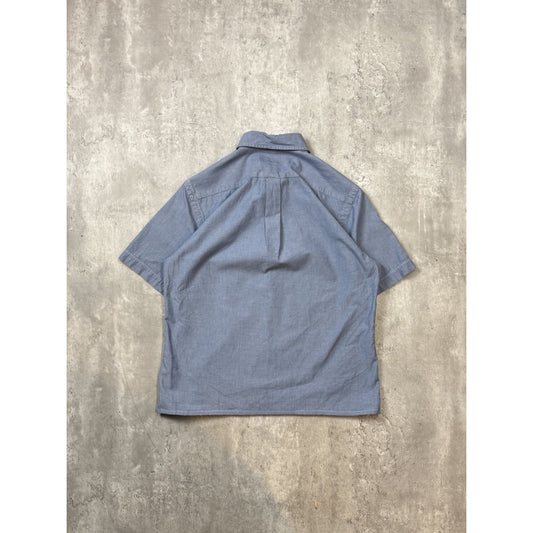 Vintage Polo Ralph Lauren Embroidered Reworked Cropped Button Up Shirt Sz Small