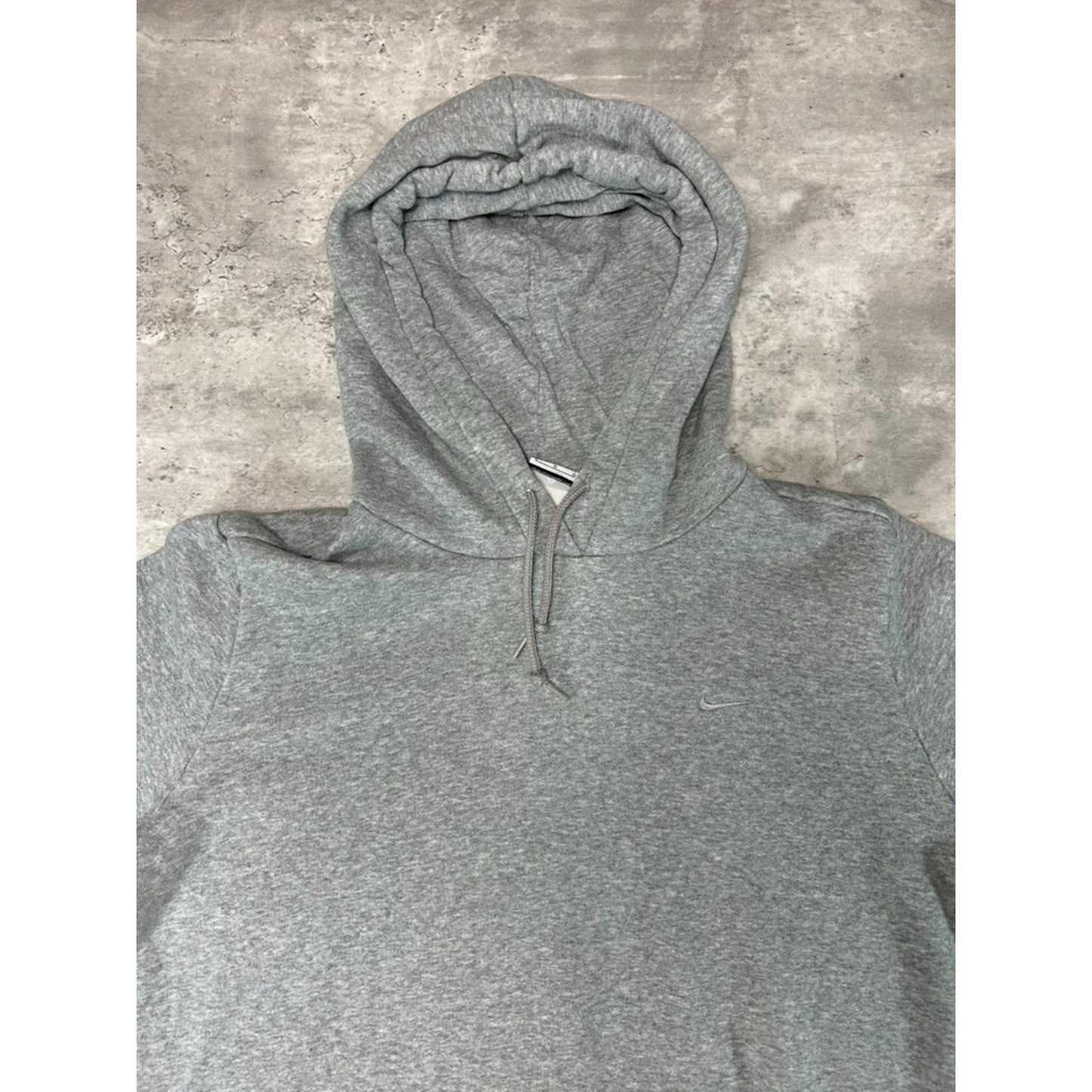 Vintage Womens 2000s Nike Tonal Swoosh Hooded Pullover Sweatshirt Size Large