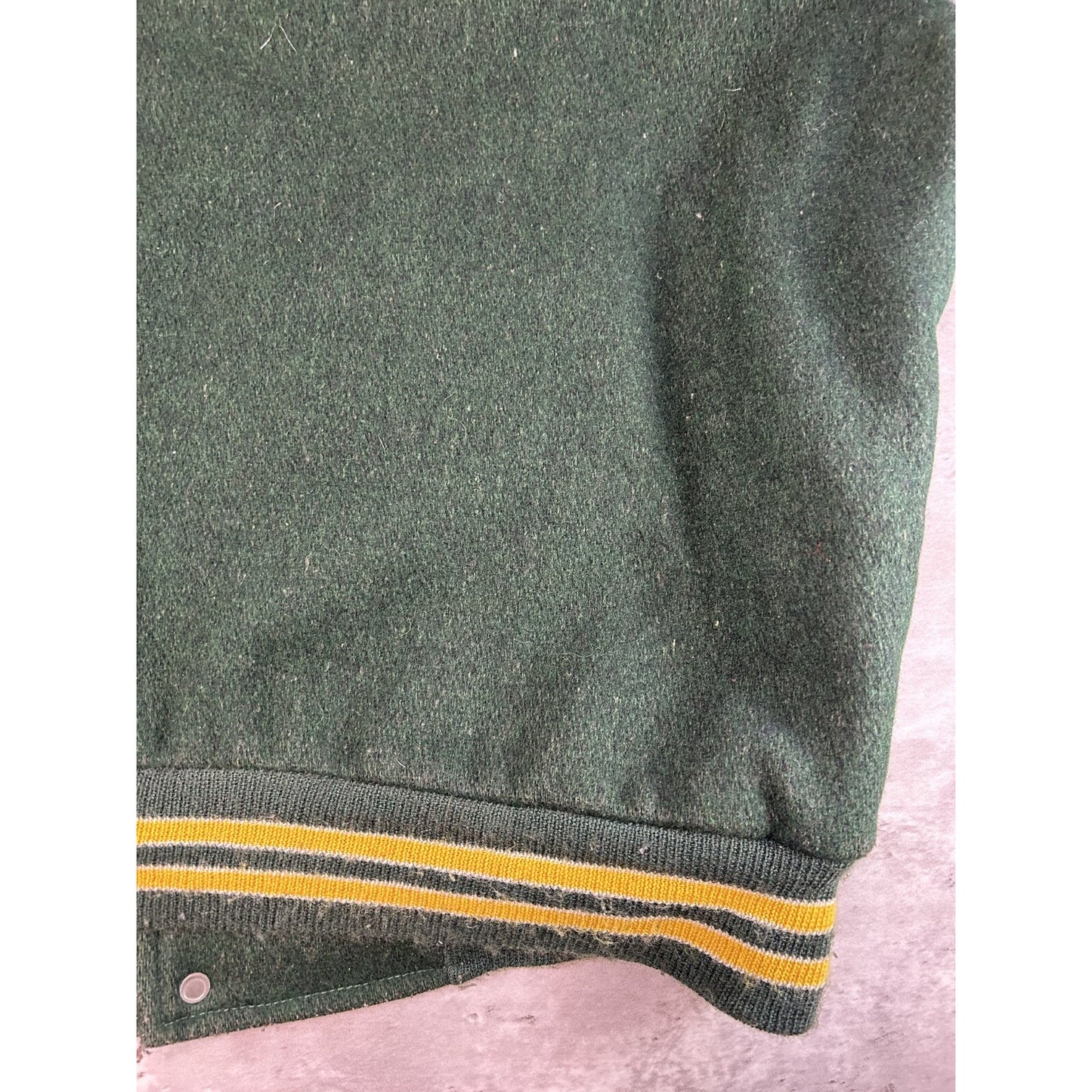 Vintage 80s PC Varsity Collegiate Embroidered Patch Jacket Size XL