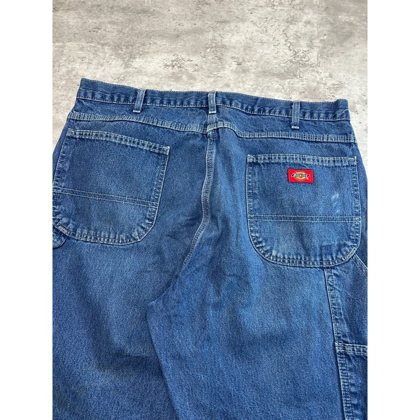 Dickies Dark Wash Denim Workwear Carpenter Pants Size 38