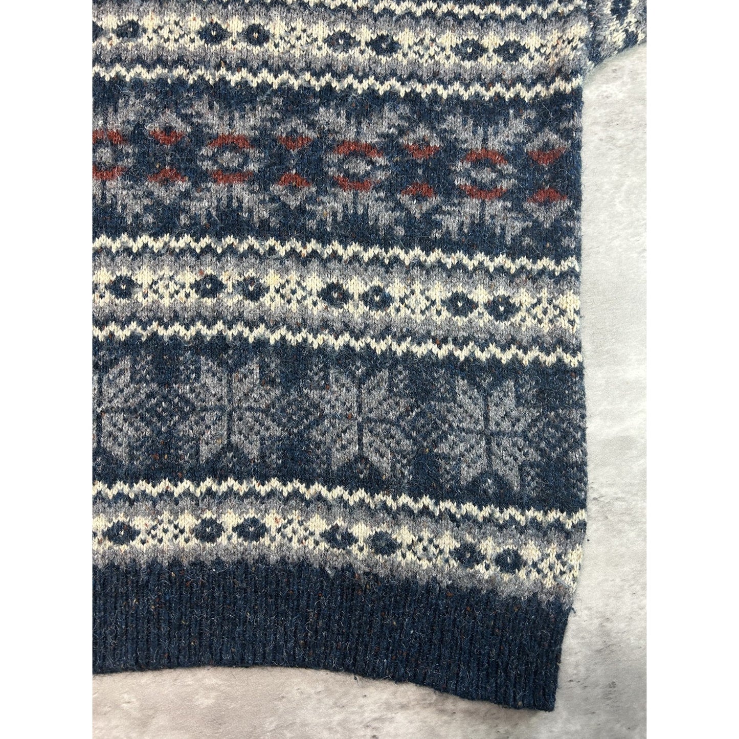 Vintage 80s Etchings Abstract Striped Ribbed Pullover Knit Sweater Size Large