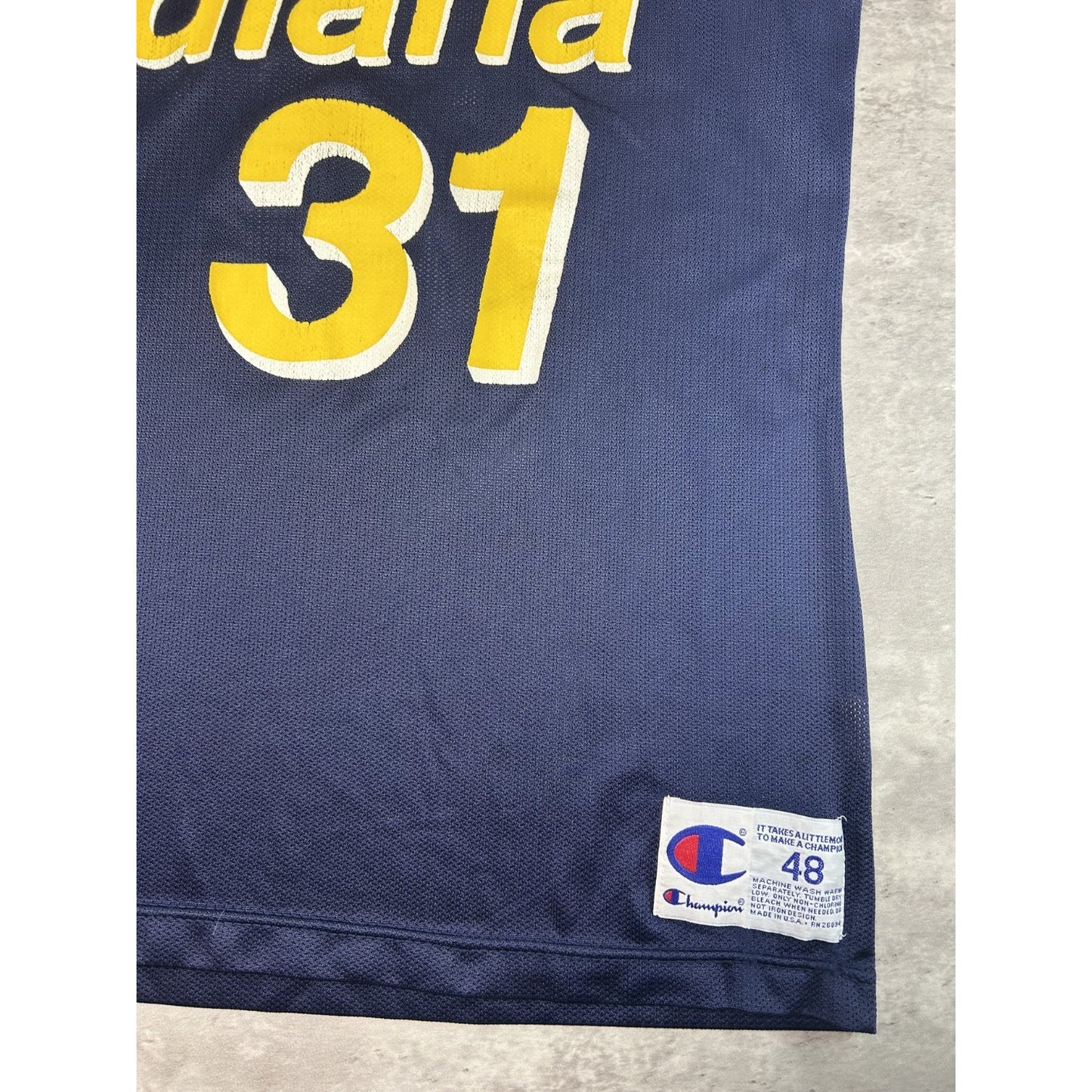 Vintage 90s Reggie Miller #31 Indiana Pacers NBA Champion Jersey Size Large