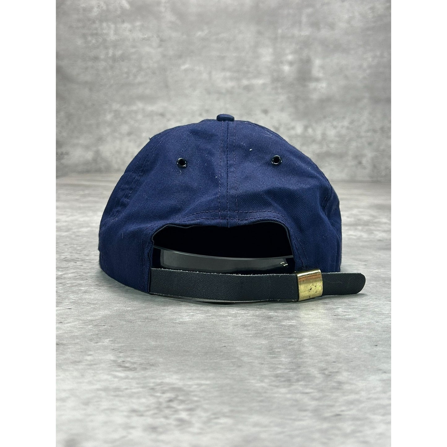 Vintage 90s The Disney Channel Embroidered Spellout Strapback Hat OSFA Navy Blue