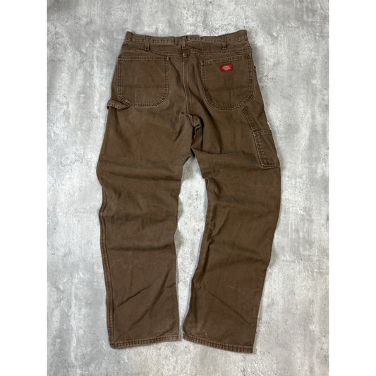 Vintage Dickies Canvas Workwear Carpenter Pants Size 36 Brown