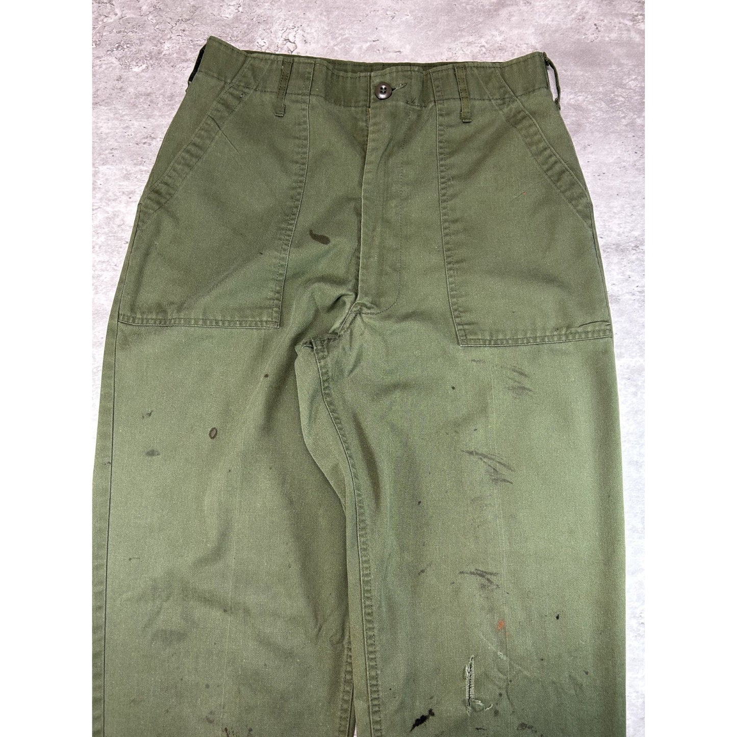 Vintage 80s/90s US Military OG-107 Trouser Style Pants Size 31 Green