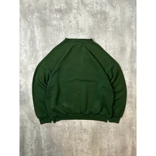 Vintage 90s Green Bay Packers NFL Graphic Spellout Logo Sweatshirt Size XL Green
