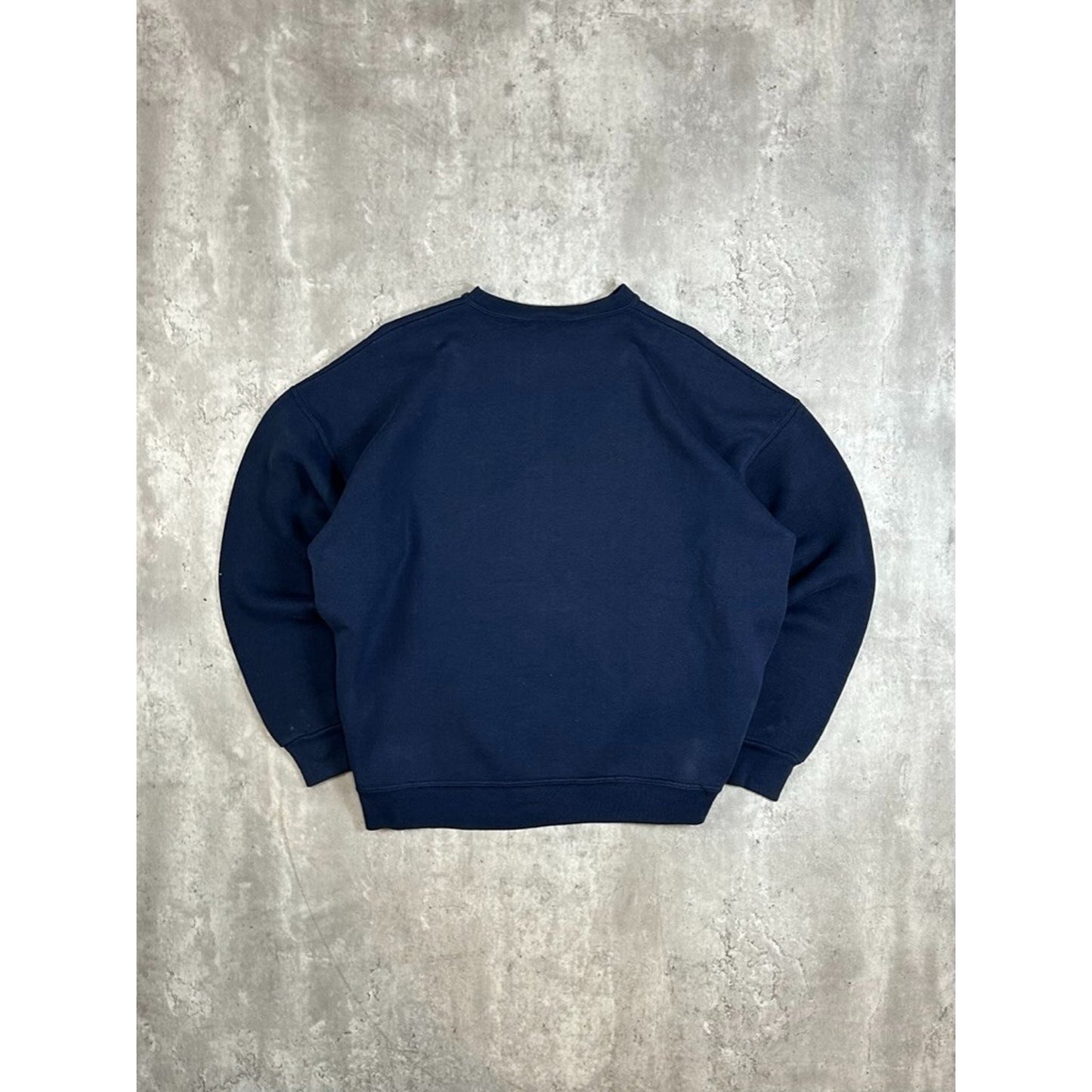 Vintage 1990 Chicago Bears NFL Graphic Football Crest Sweatshirt Size XL Blue