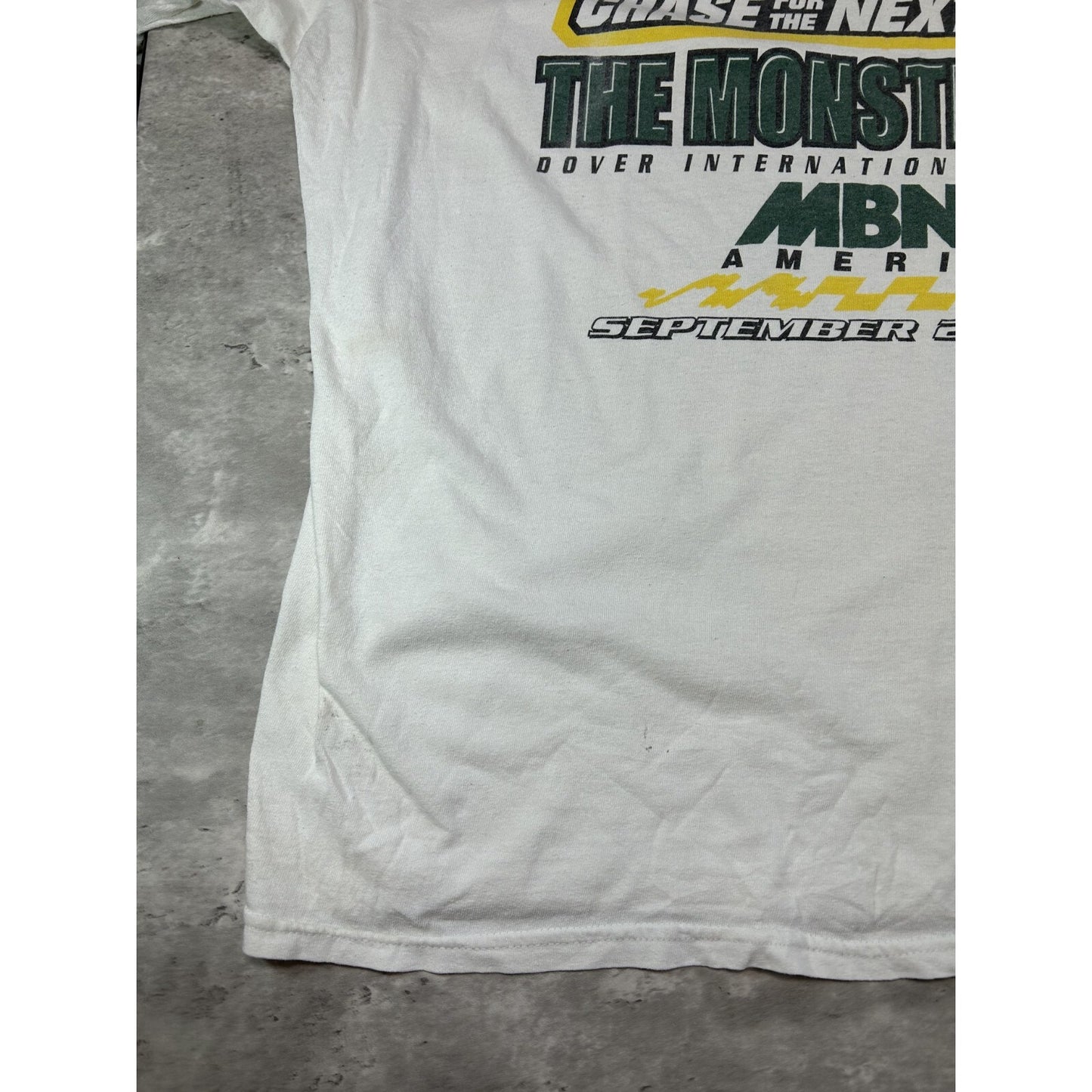Vintage 2004 The Monster Mile Nascar Nextel Cup Series T-Shirt Size XL White