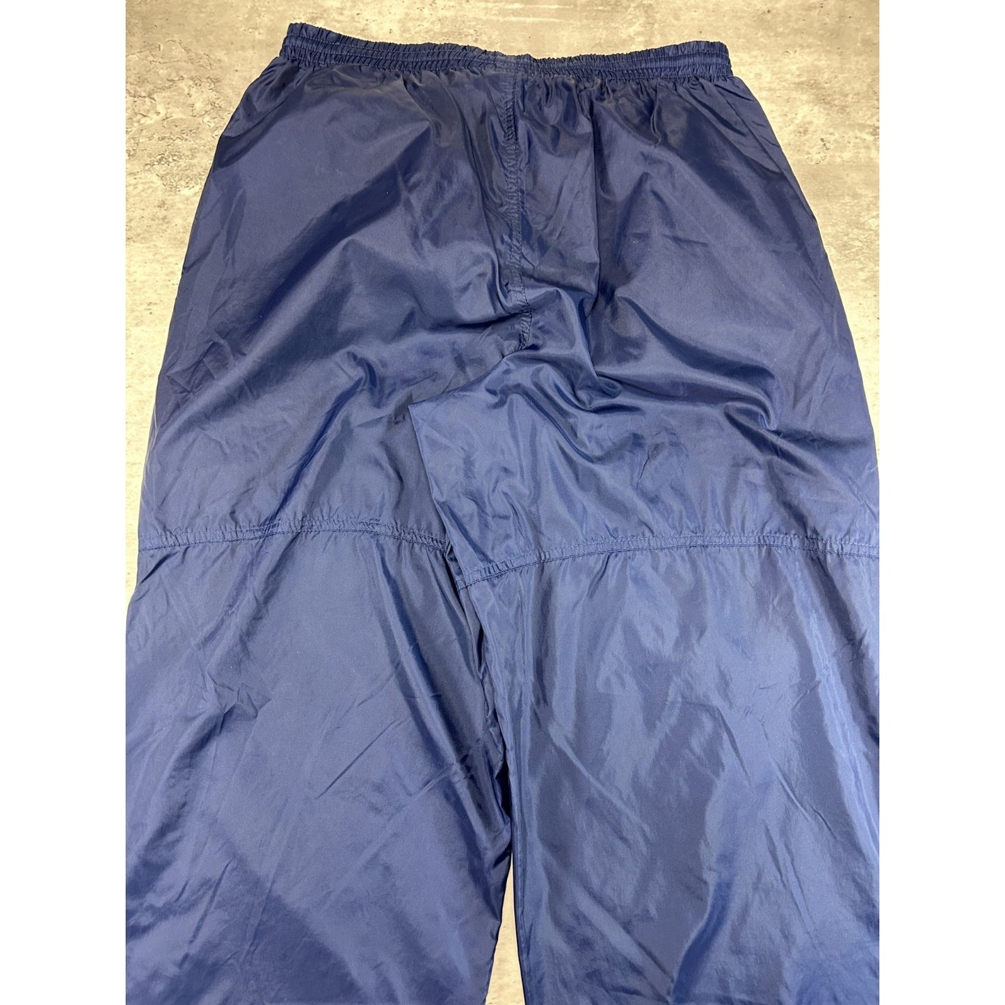 Vintage 90s Nike Tonal Embroidered Swoosh Nylon Track Pants Size Large