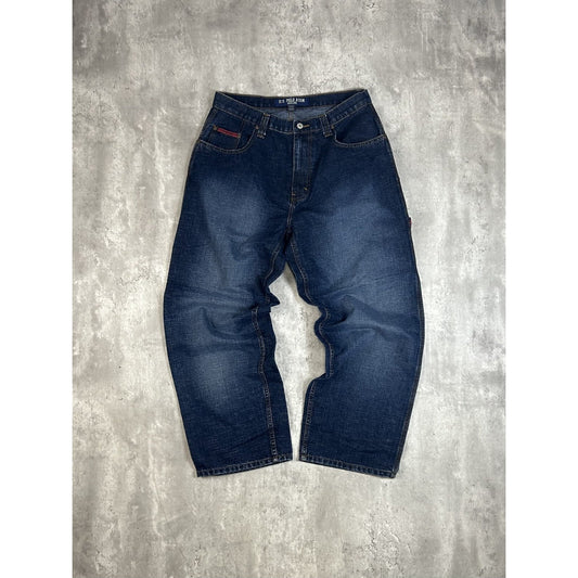 Vintage Y2K US Polo Assn. Embroidered Spellout Dark Wash Denim Pants Size 33