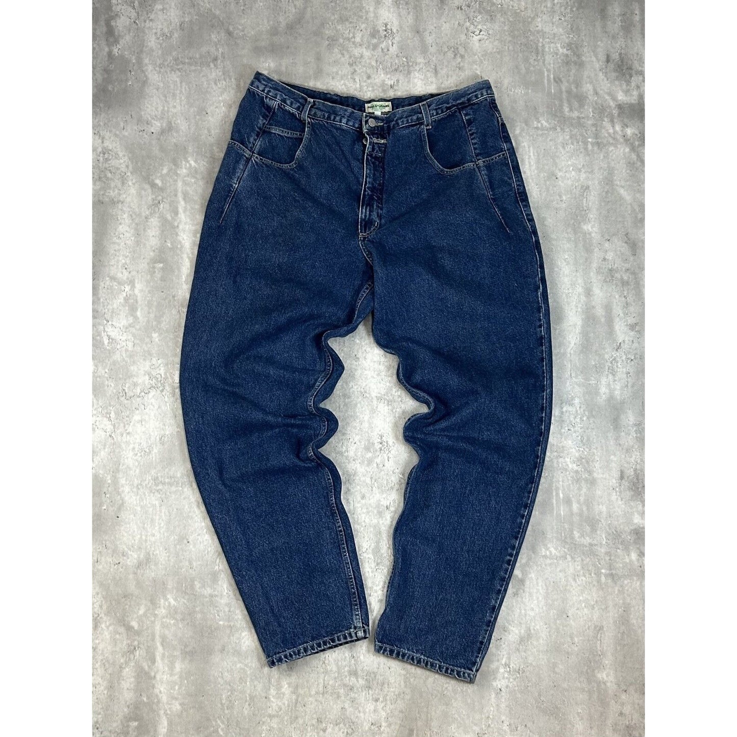 Vintage 90s Guess Jeans Dark Wash Denim Pants Size 40 Blue