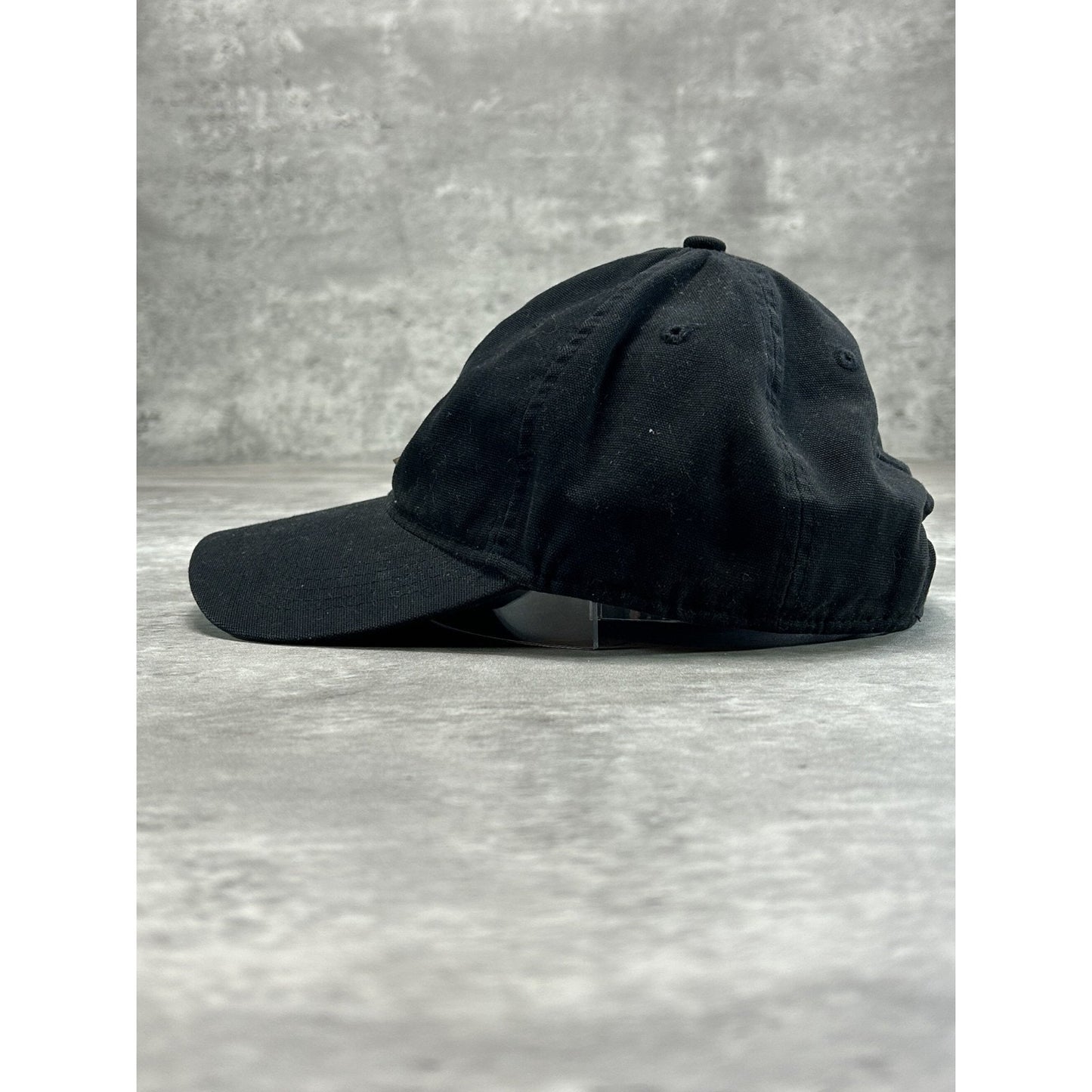 Vintage Carhartt Embroidered Patch Workwear Strapback Hat OSFA Black