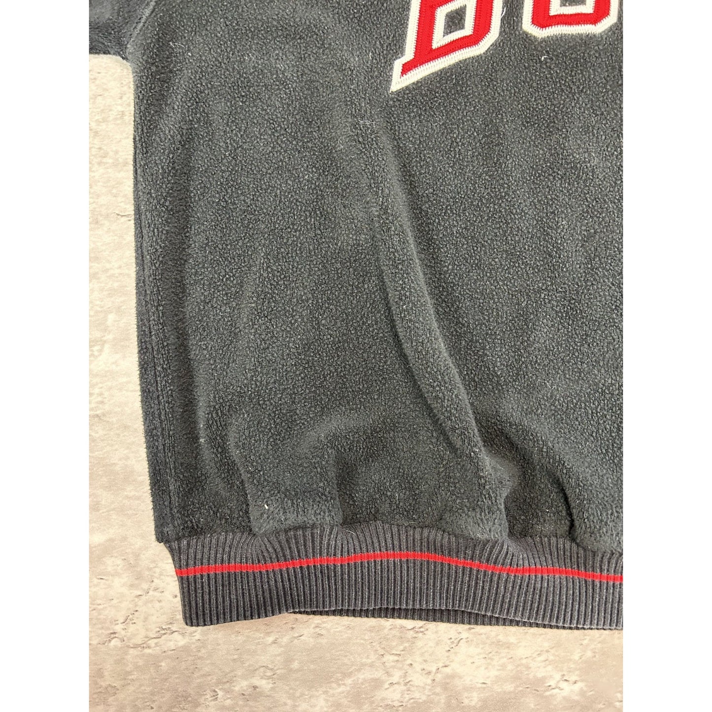 Vintage 90s Chicago Bulls NBA Embroidered Starter Fleece Sweatshirt Size XL