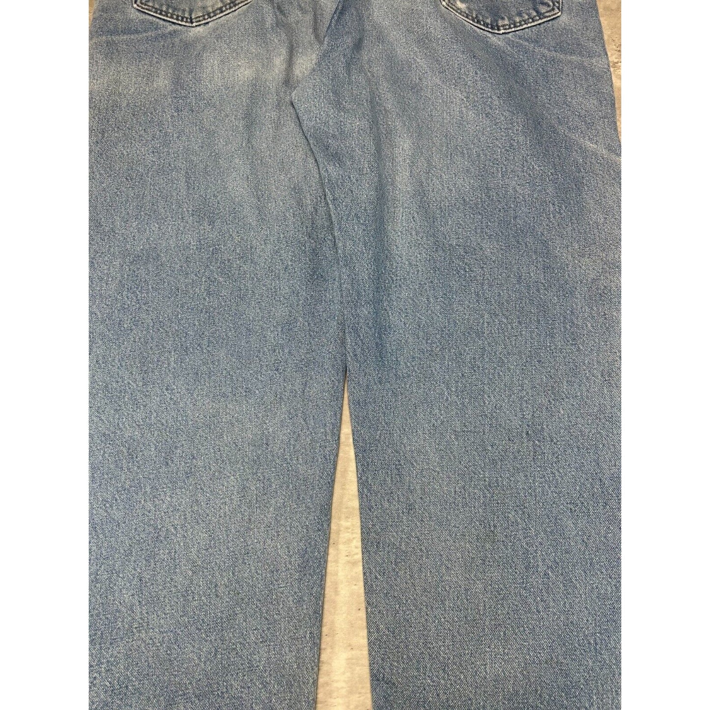 Vintage Carhartt Traditional Fit Light Wash Workwear Denim Pants Size 45 Blue