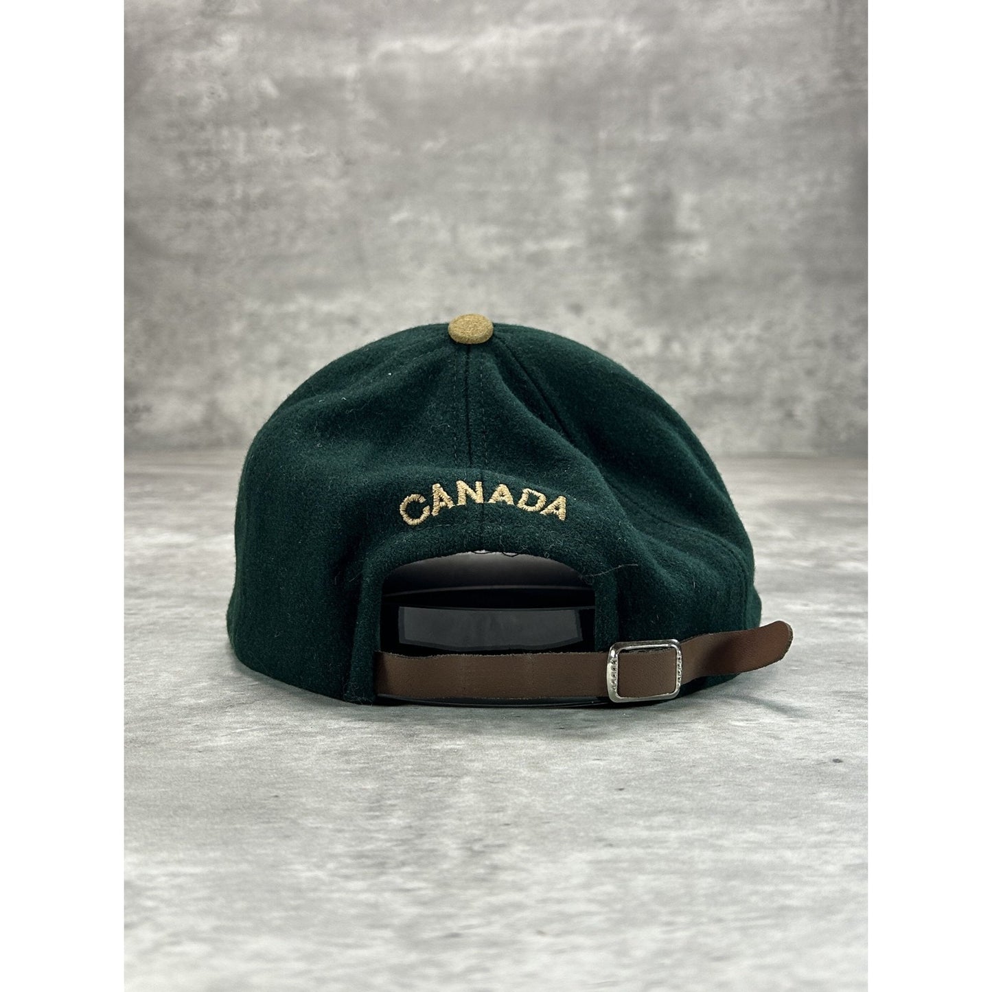 Vintage 1994 Lillehammer Olympics Embroidered Logo Strapback Hat OSFA Green