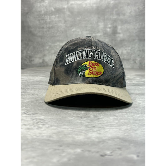Vintage 2000 Bass Pro Hunting Classic Tree Camo Snapback Hat OSFA