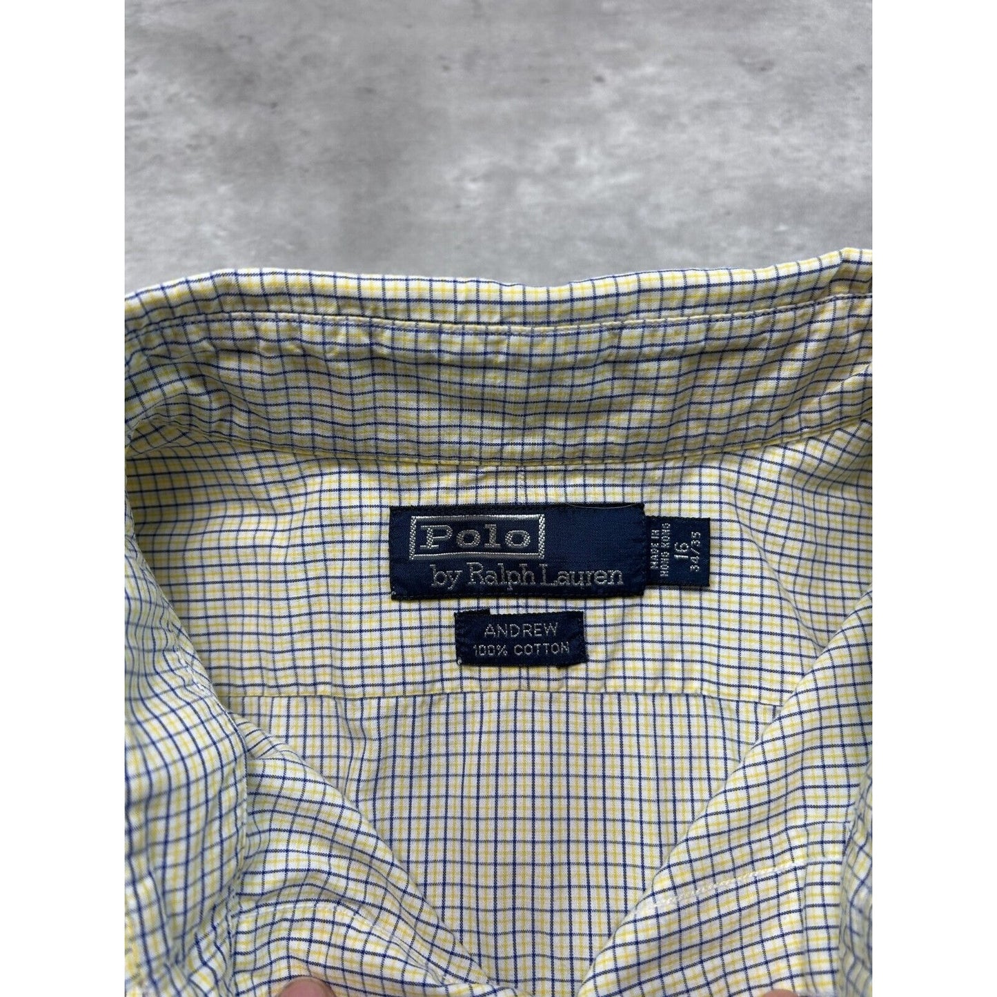 Vintage Polo Ralph Lauren Embroidered Pony Long Sleeve Button Up Shirt Size XL