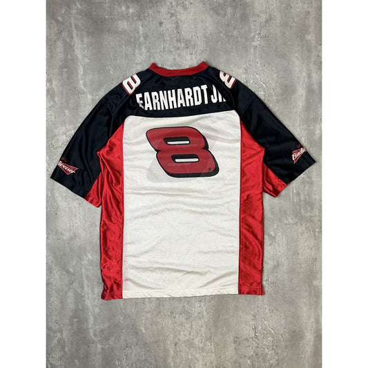 Vintage Dale Earnhardt Jr #8 Nascar Budweiser Football Jersey Size Medium