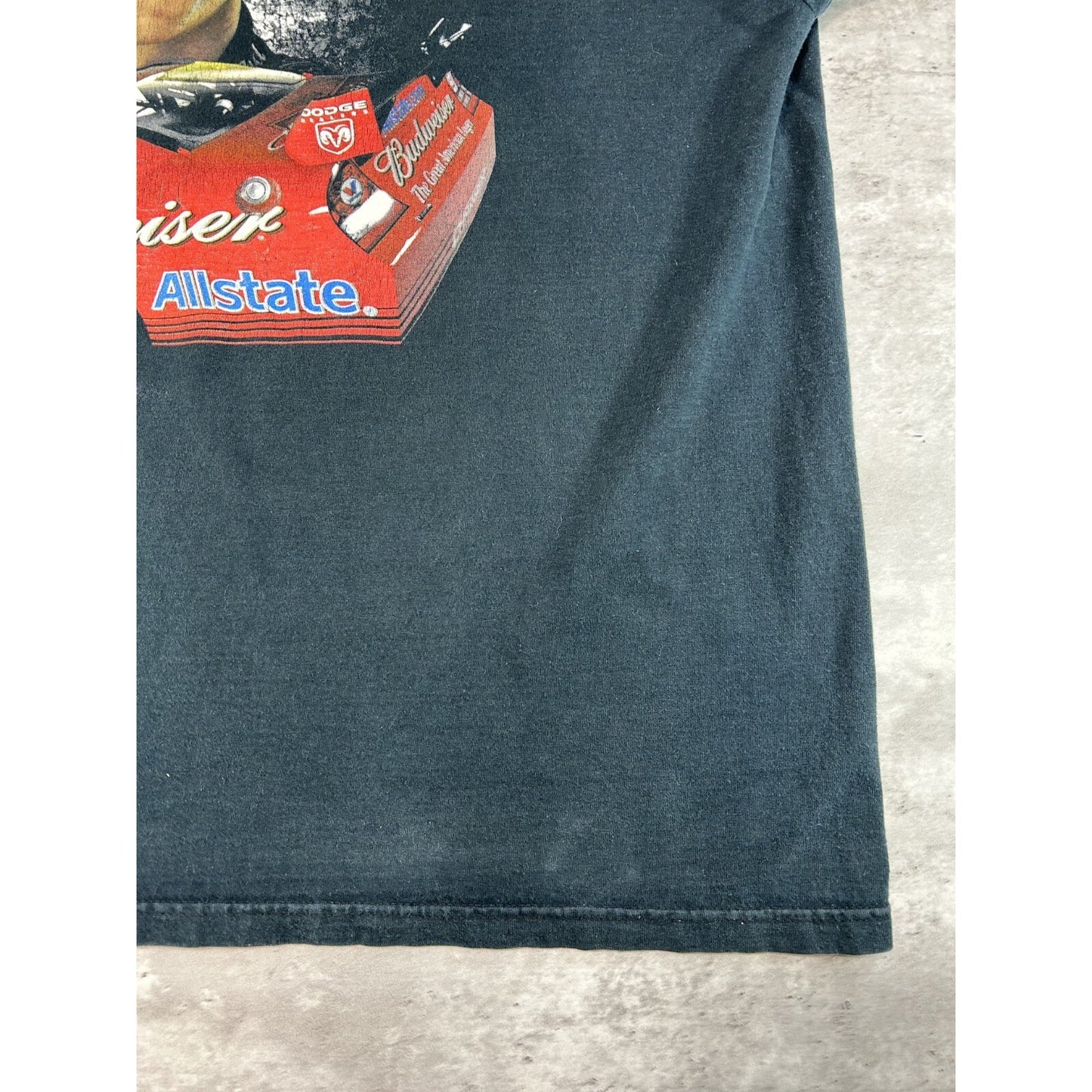 Kasey Kahne #9 Nascar Budweiser Portrait Graphic T-Shirt Size 2XL Black