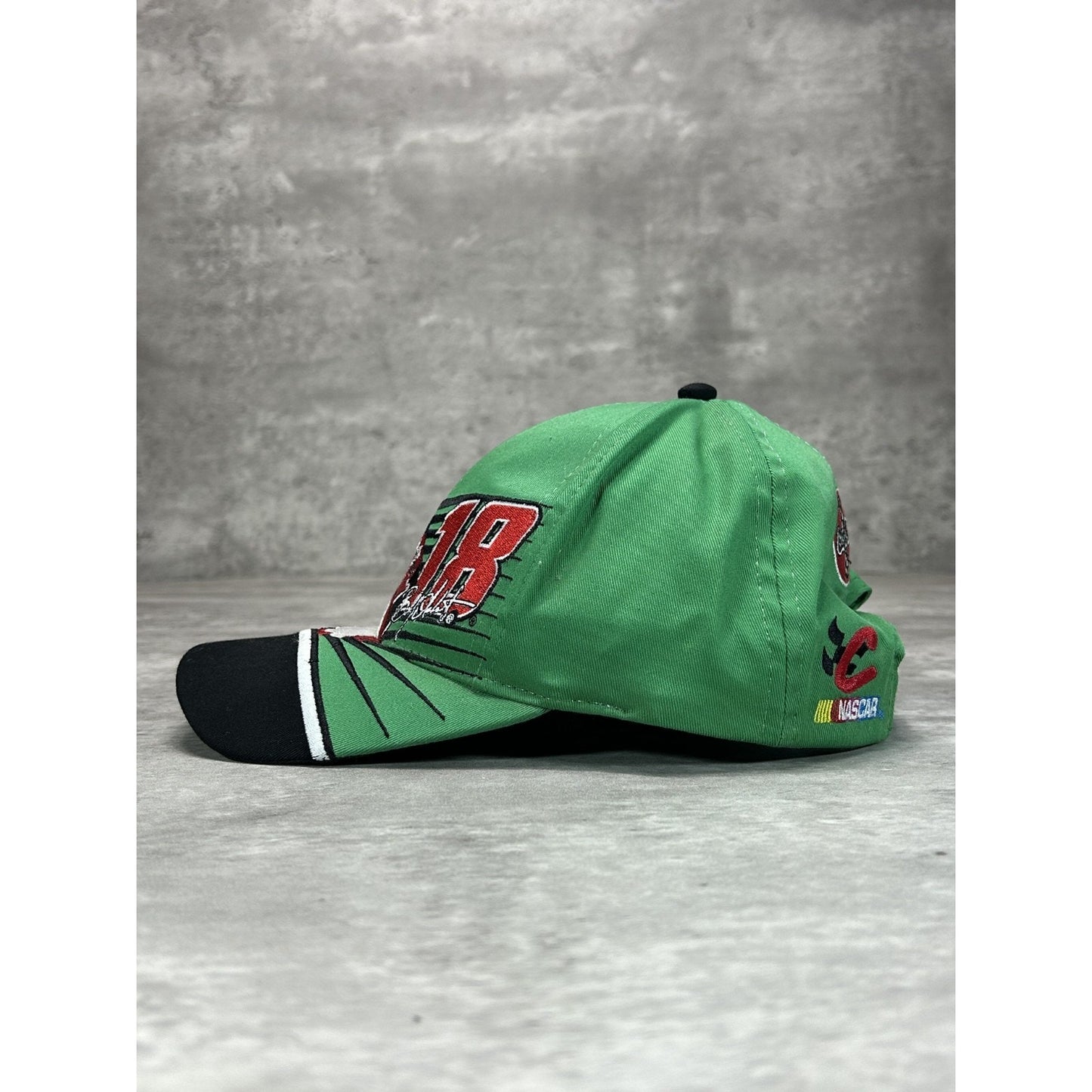 Vintage 90s Bobby Labonte #18 Nascar Interstate Racing Snapback Hat OSFA