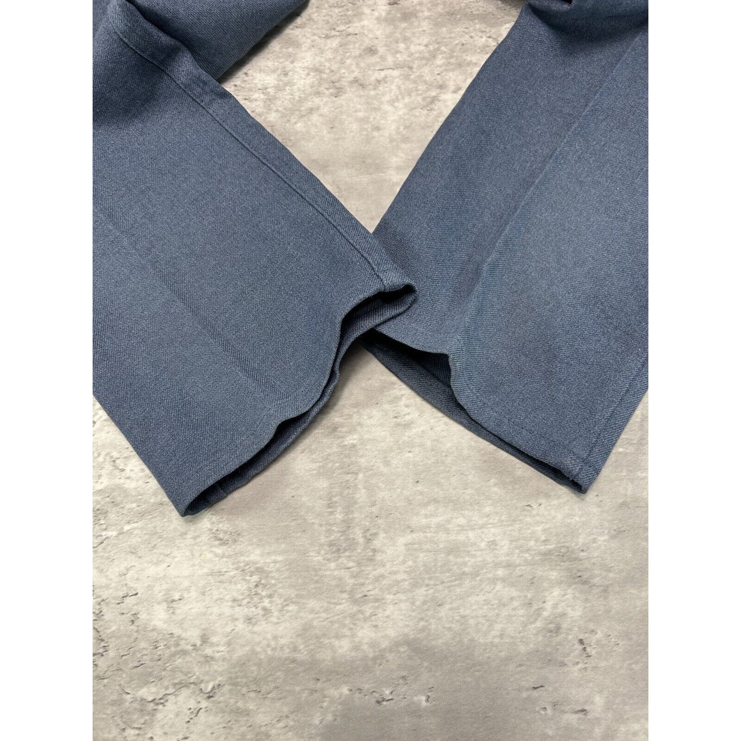 Vintage 1970s Levis Strauss Wide Leg Blue Trouser Style Pants Size 34