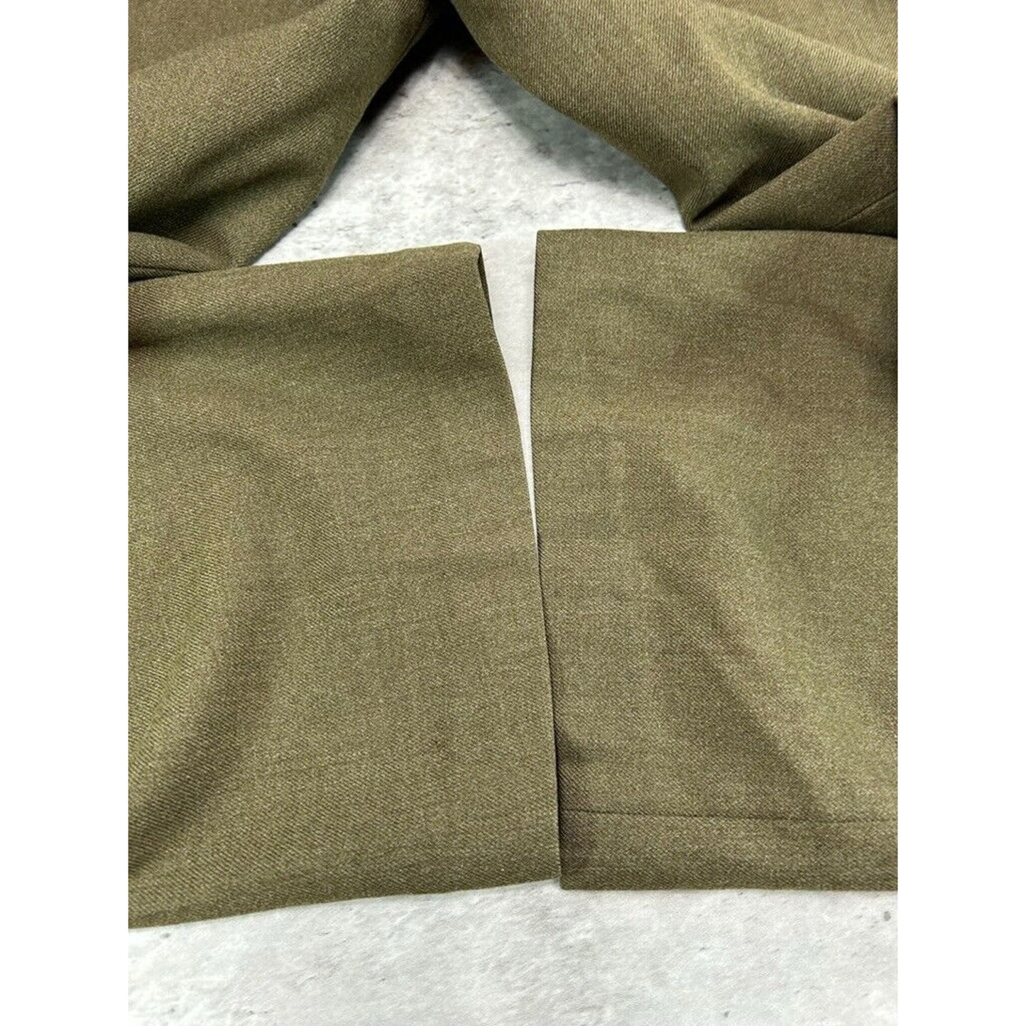 Vintage 1950s Wool Army Trouser Style Pants Size 32 Green