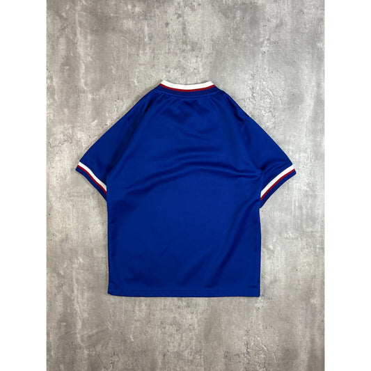 Vintage Y2K Southpole Embroidered Logo Pullover Baseball Jersey Size Medium Blue