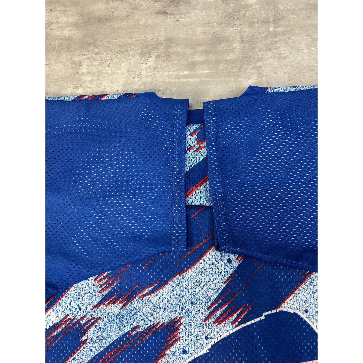 Vintage 90s Buffalo Bills NFL CCM Maska All Over Print Football Jersey Size XL