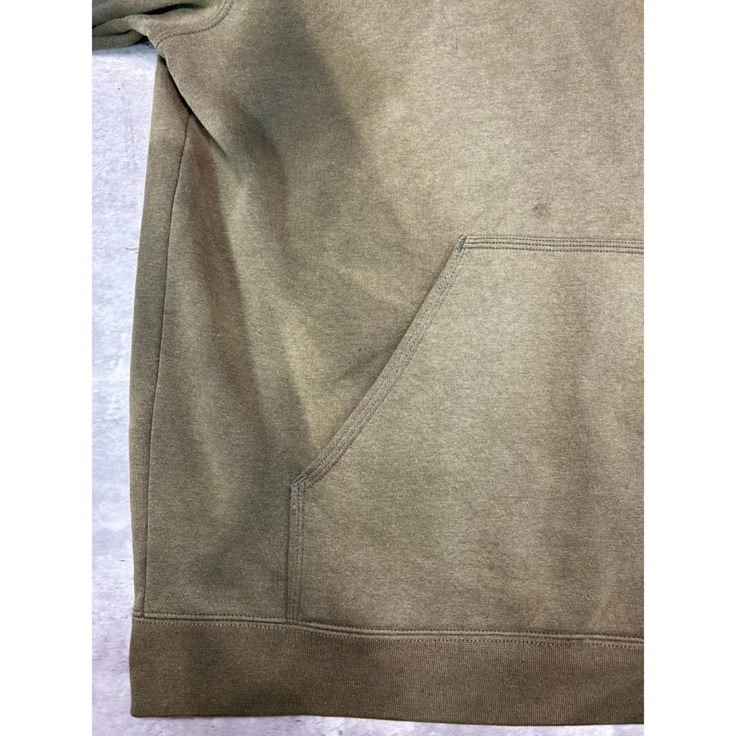 Vintage Carhartt Distressed Embroidered Patch Pullover Hooded Sweatshirt Size XL