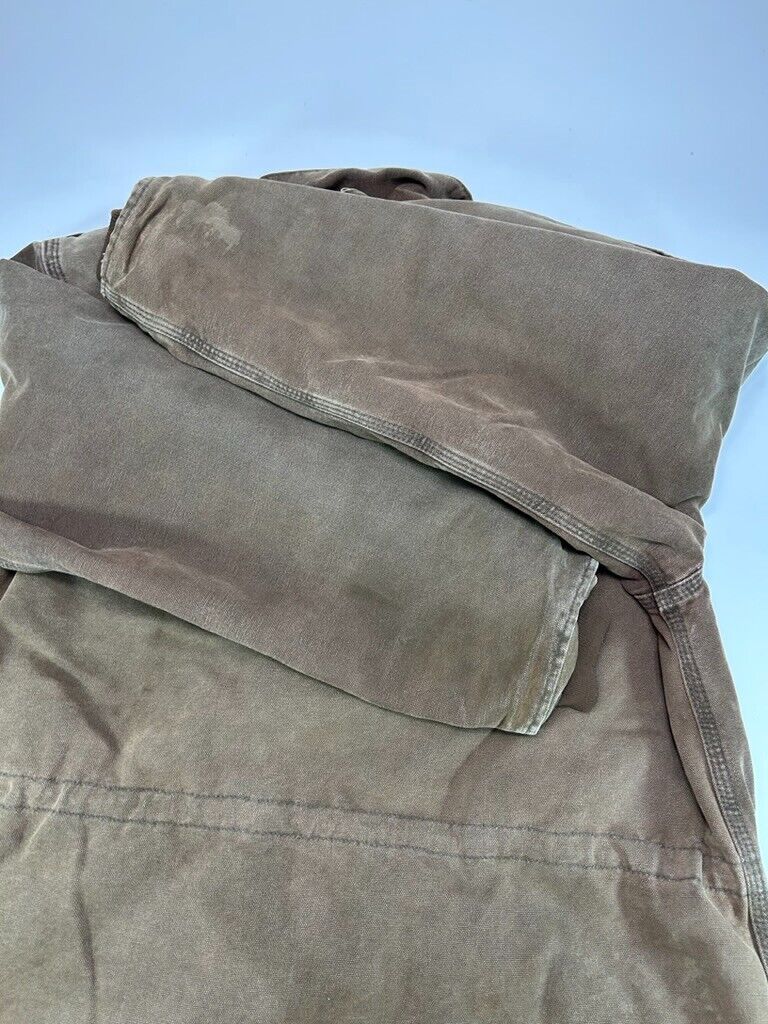 Vintage 90s Carhartt Quilted Lined Canvas Workwear Barn Chore Jacket Size Small
