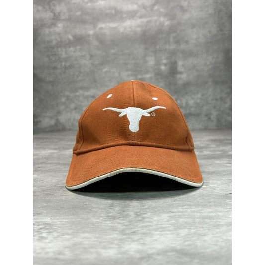 Vintage Texas Longhorns NCAA Embroidered Logo Strapback Hat OSFA Orange