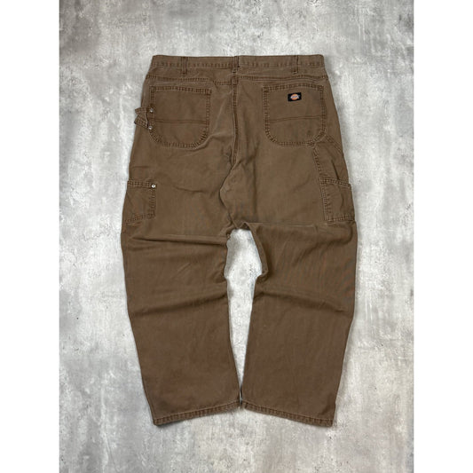 Vintage Dickies Canvas Workwear Carpenter Pants Size 42 Brown