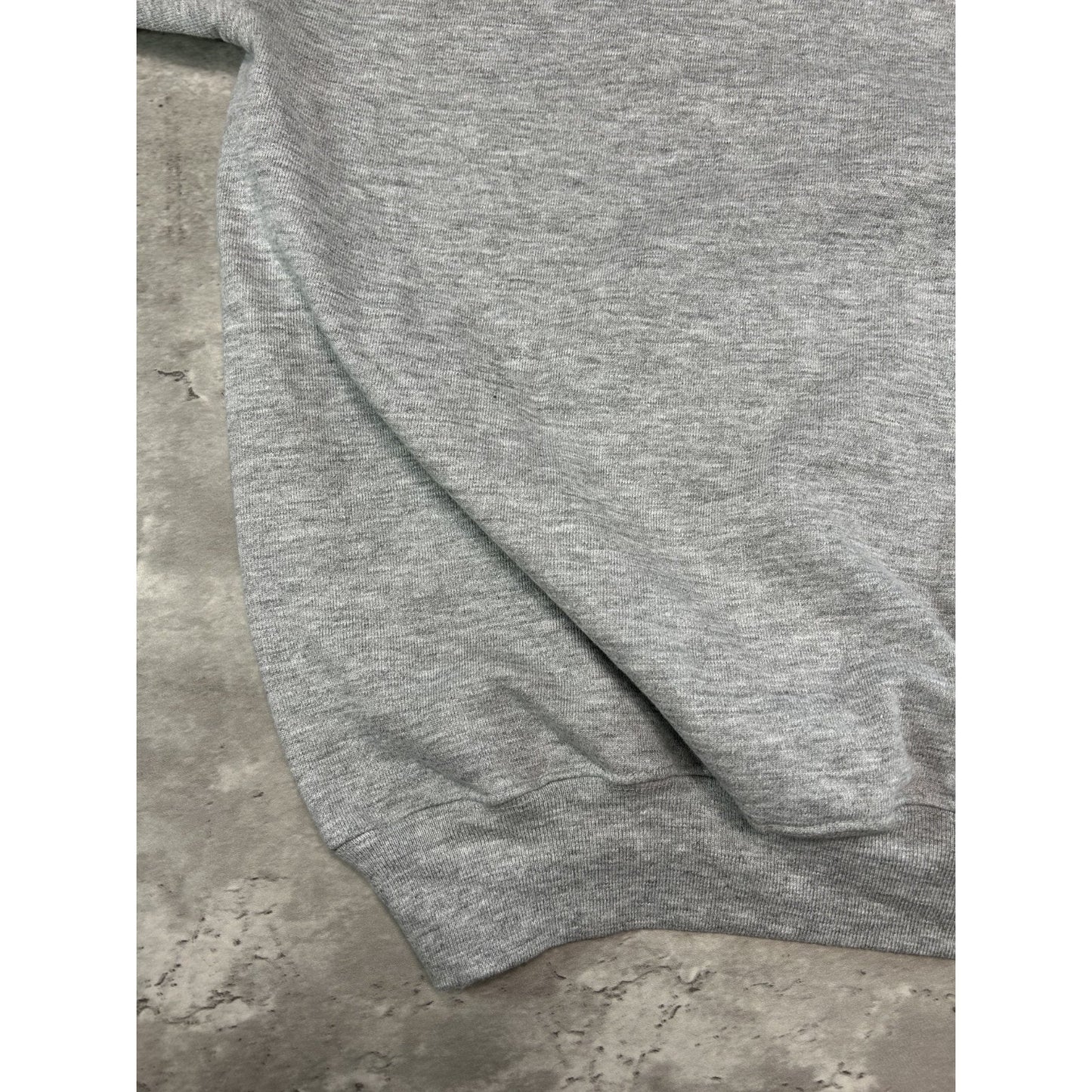 Vintage 90s Edmonton Oilers NHL Embroidered Spellout Sweatshirt Size XL Gray