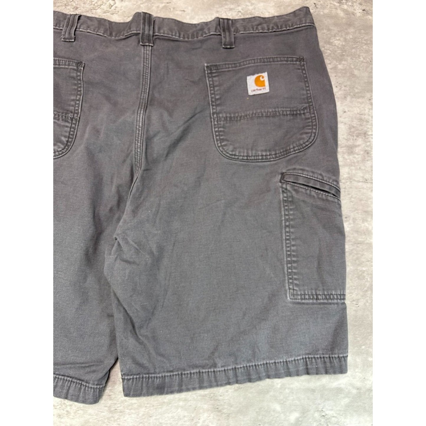 Carhartt Relaxed Fit Canvas Workwear Five Pocket Shorts Size 43 Gray