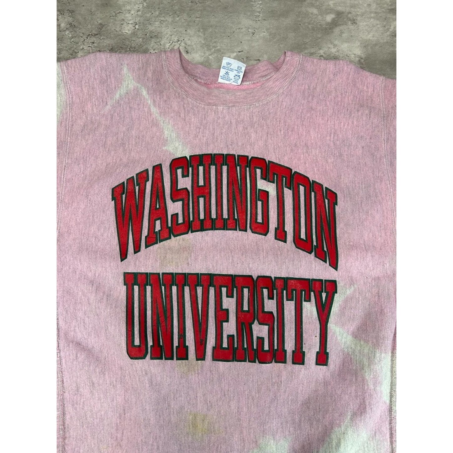 Vintage 90s Washington University NCAA Champion Reverse Weave Sweatshirt Sz XL