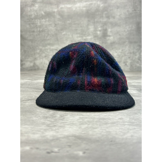 Vintage 90s Nike F.I.T Abstract Print Fleece Running Strapback Hat OSFA