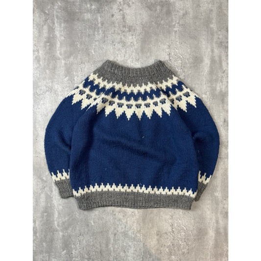 Vintage 80s/90s Heavyweight Striped Pullover Knit Sweater Size XL