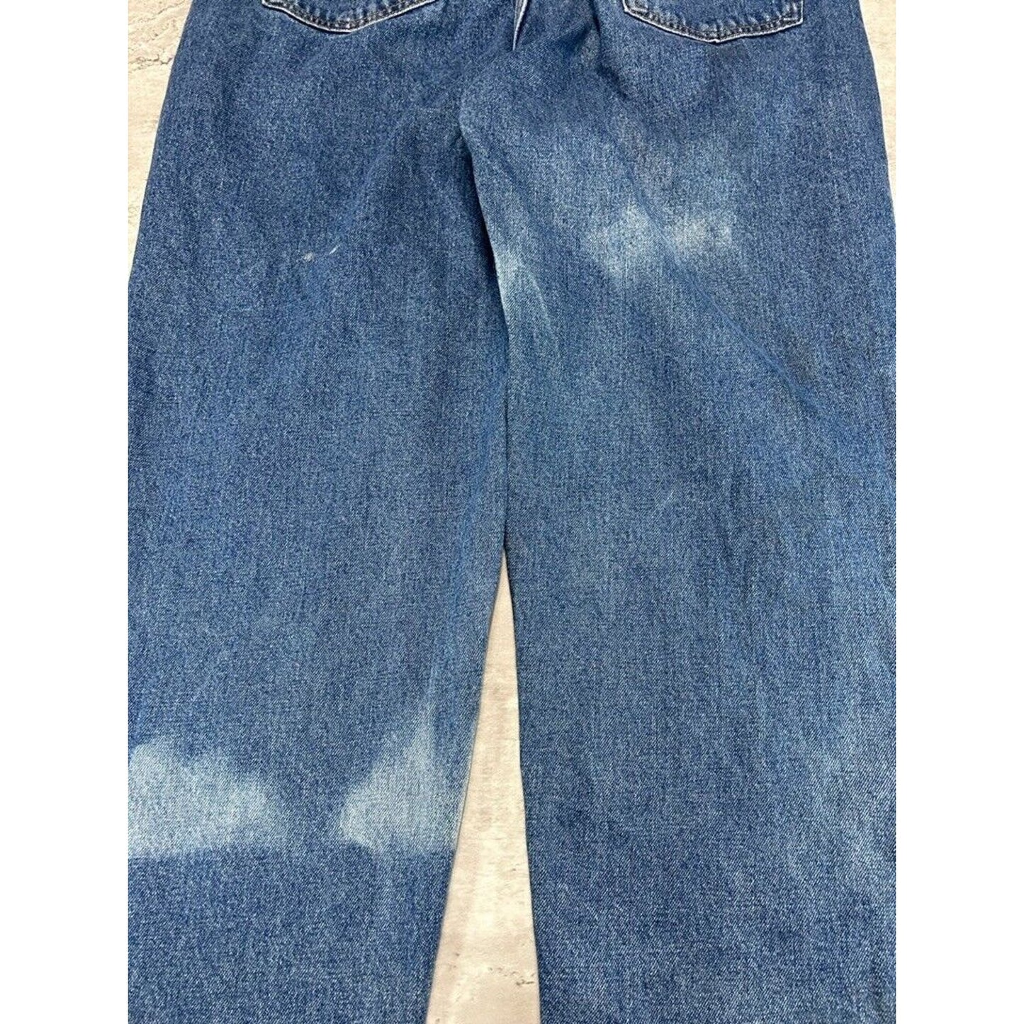 Vintage 90s Levis 560 Red Tab Loose Fit Tapered Leg Dark Wash Denim Pants Size 41