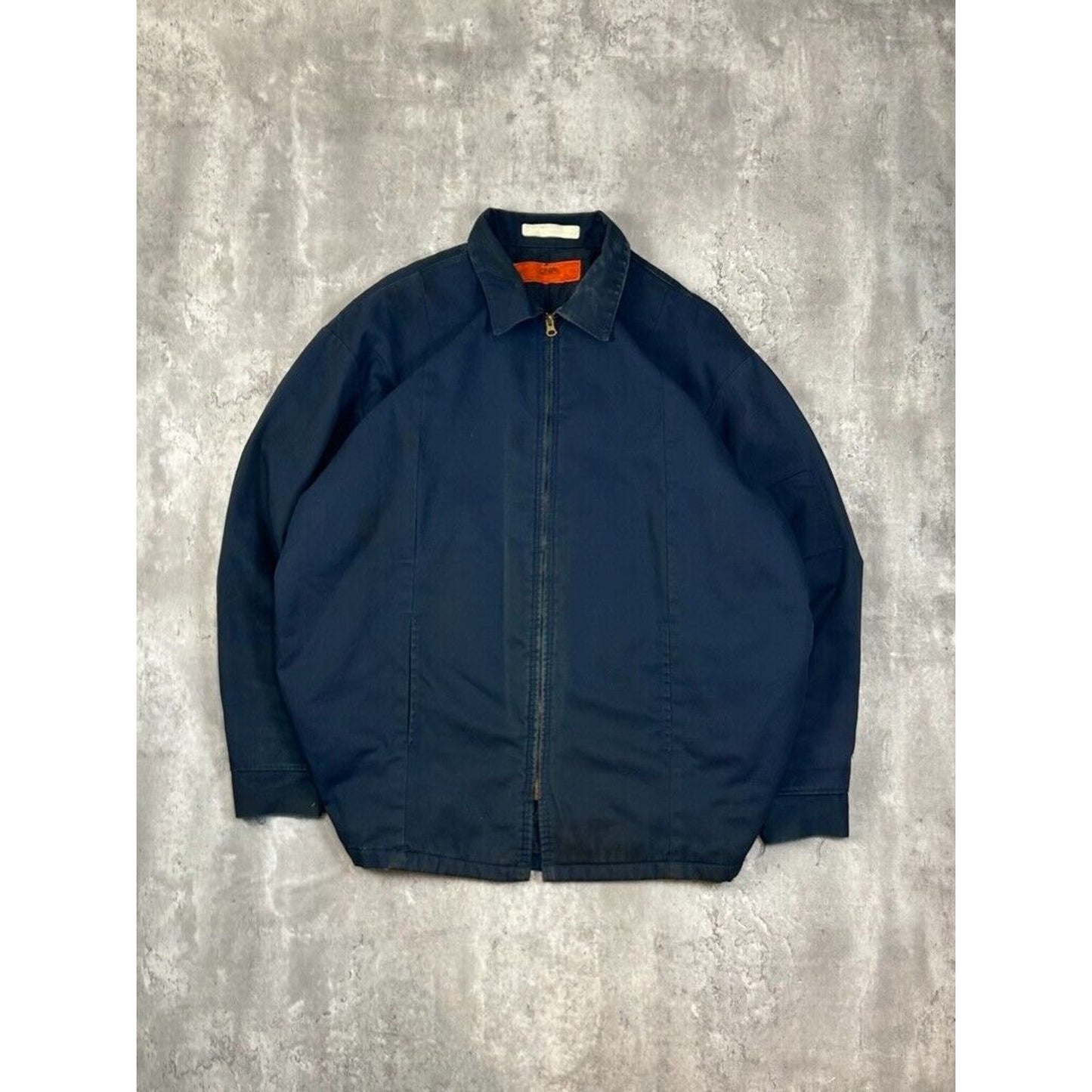 Cintas Quilted Lined Canvas Work Wear Full Zip Detroit Style Jacket Size XXL