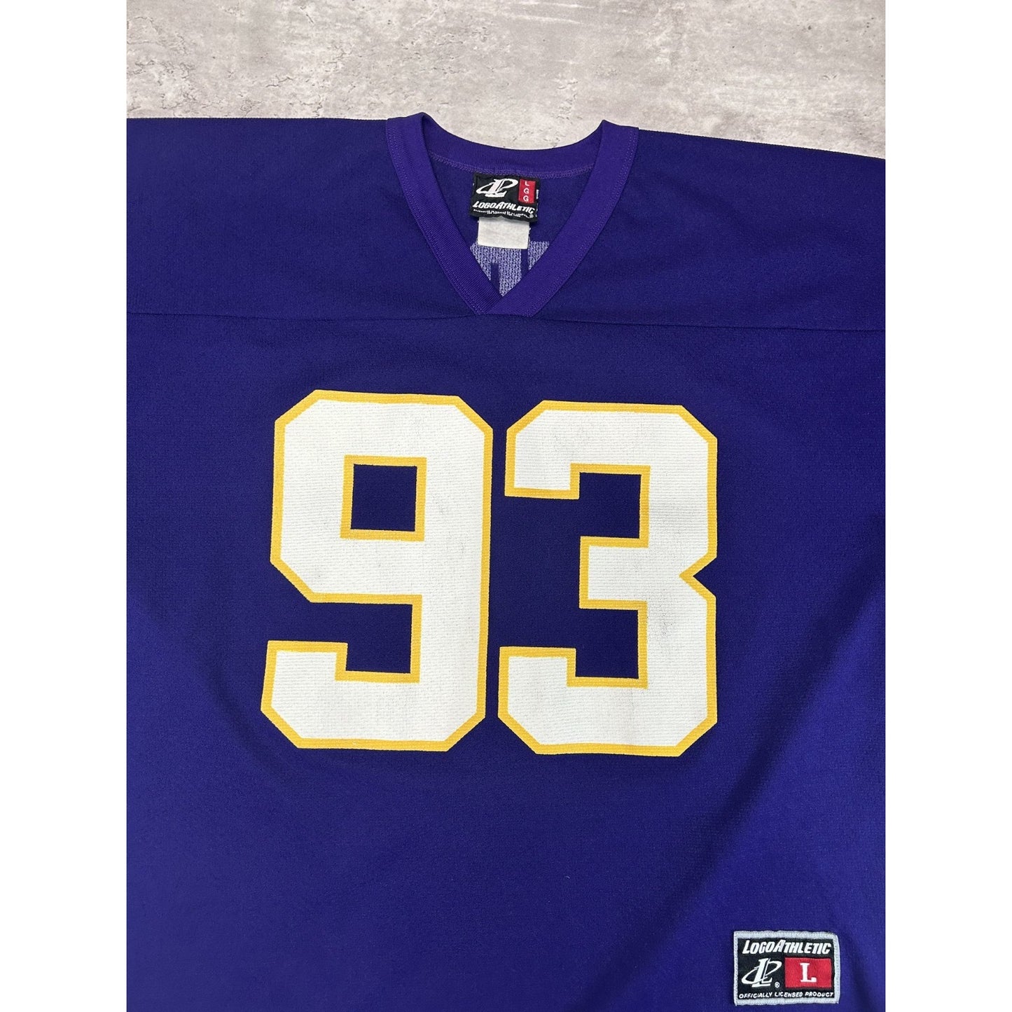 Vintage 90s John Randle #93 Minnesota Vikings NFL Logo Athletic Jersey Sz Large