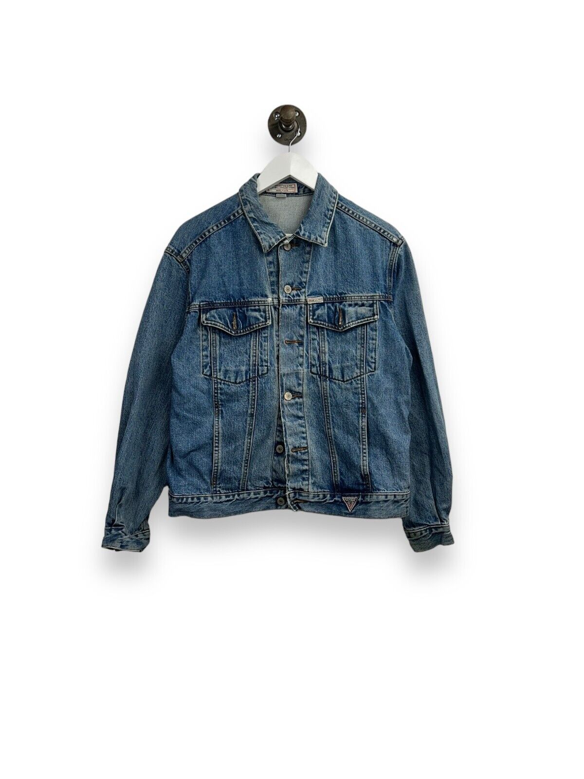 Vintage Guess Jeans Patchwork on sale Pocket Denim Jacket