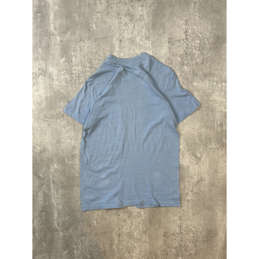 Vintage 70s Im The Captain Comedy Slogan Cartoon Graphic T-Shirt Size Medium