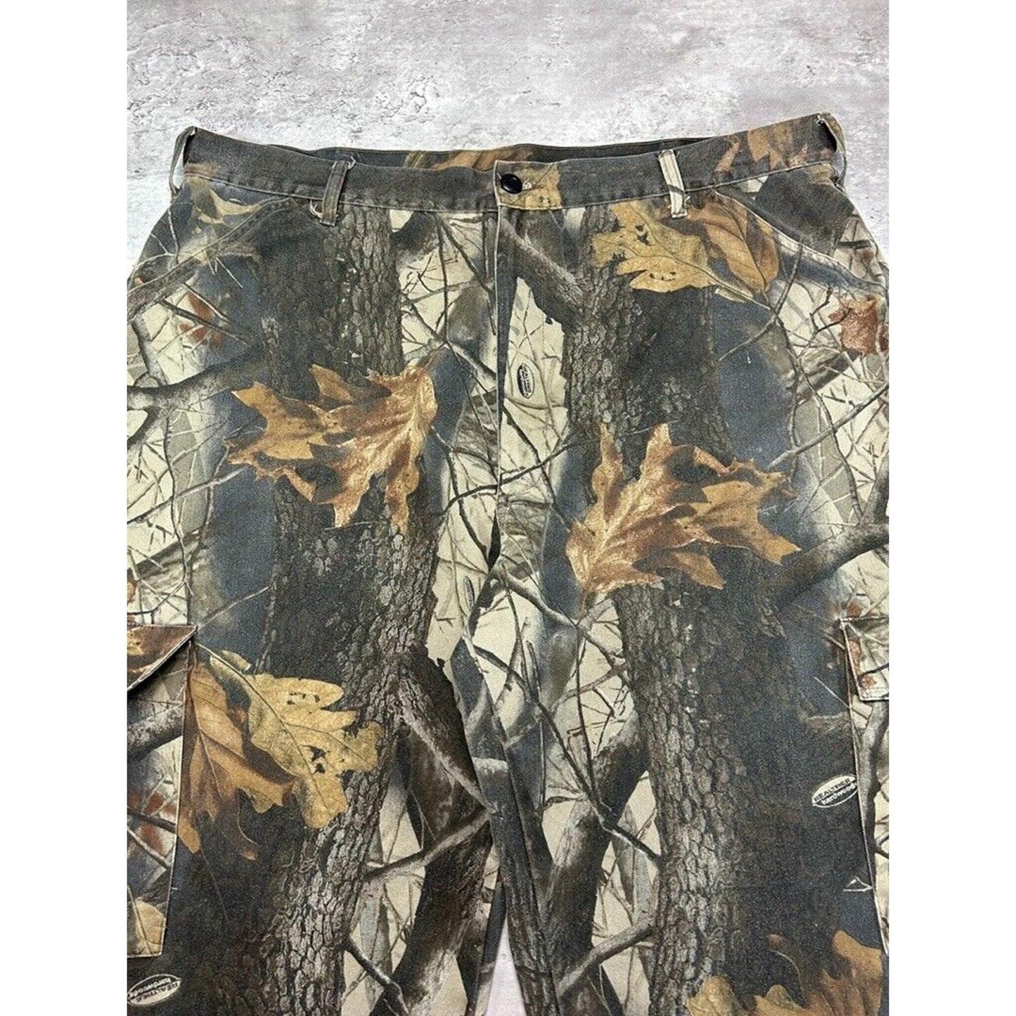 Vintage Real Tree Hardwoods Hunting Camo Cargo Pants Size 42