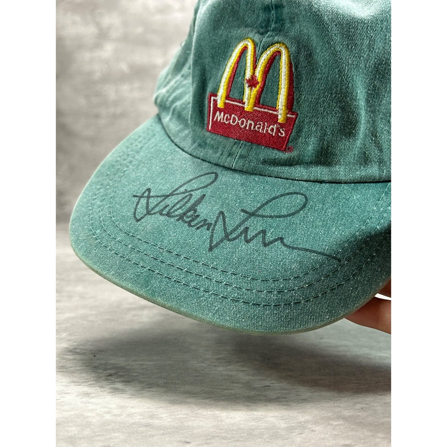 Vintage 90s McDonalds Embroidered Classic Logo Strapback Hat OSFA Green