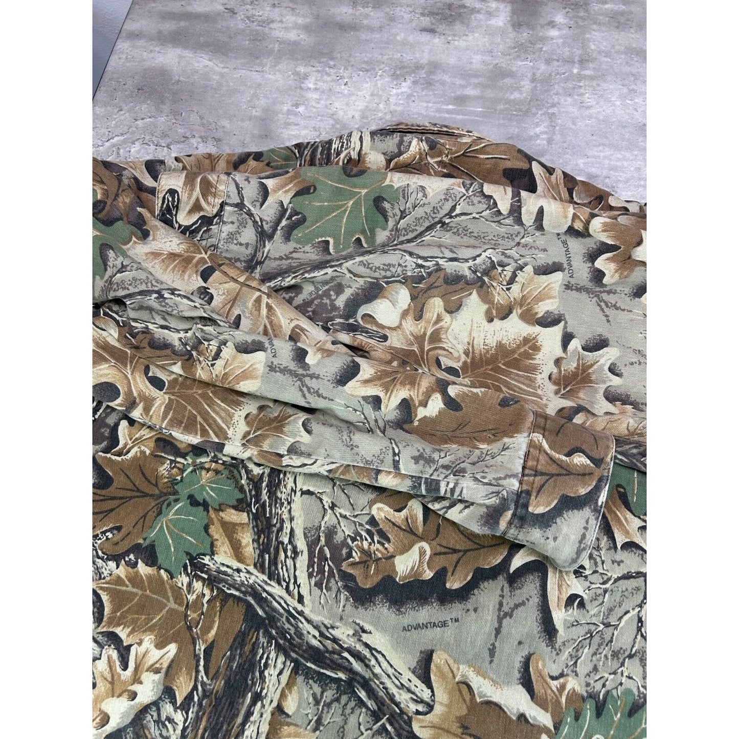 Vintage 80s/90s Redhead Advantage Camo Long Sleeve Button Up Shirt Size XXL