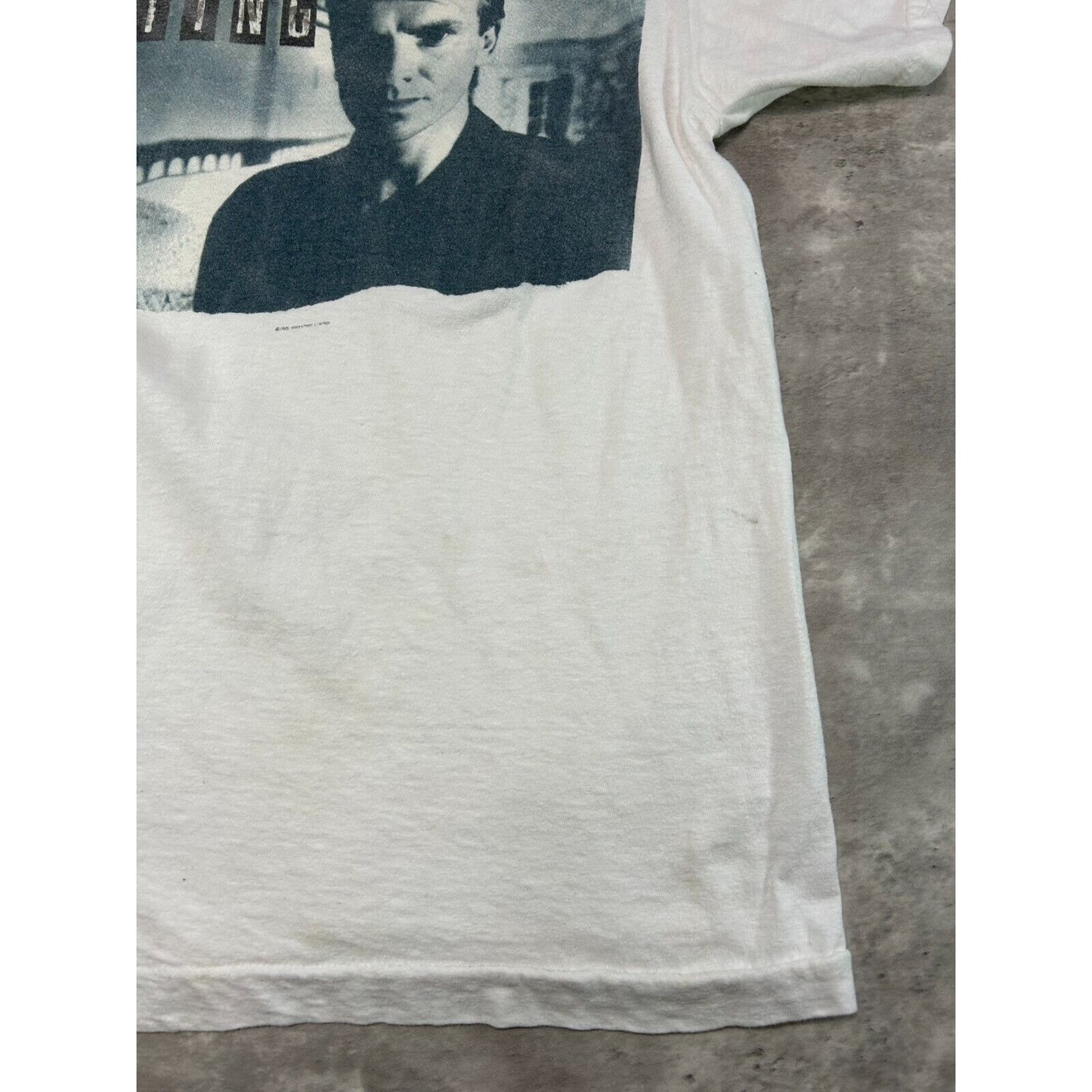 Vintage 1985 Sting The Dream Of The Blue Turtles World Tour T-Shirt Size Small