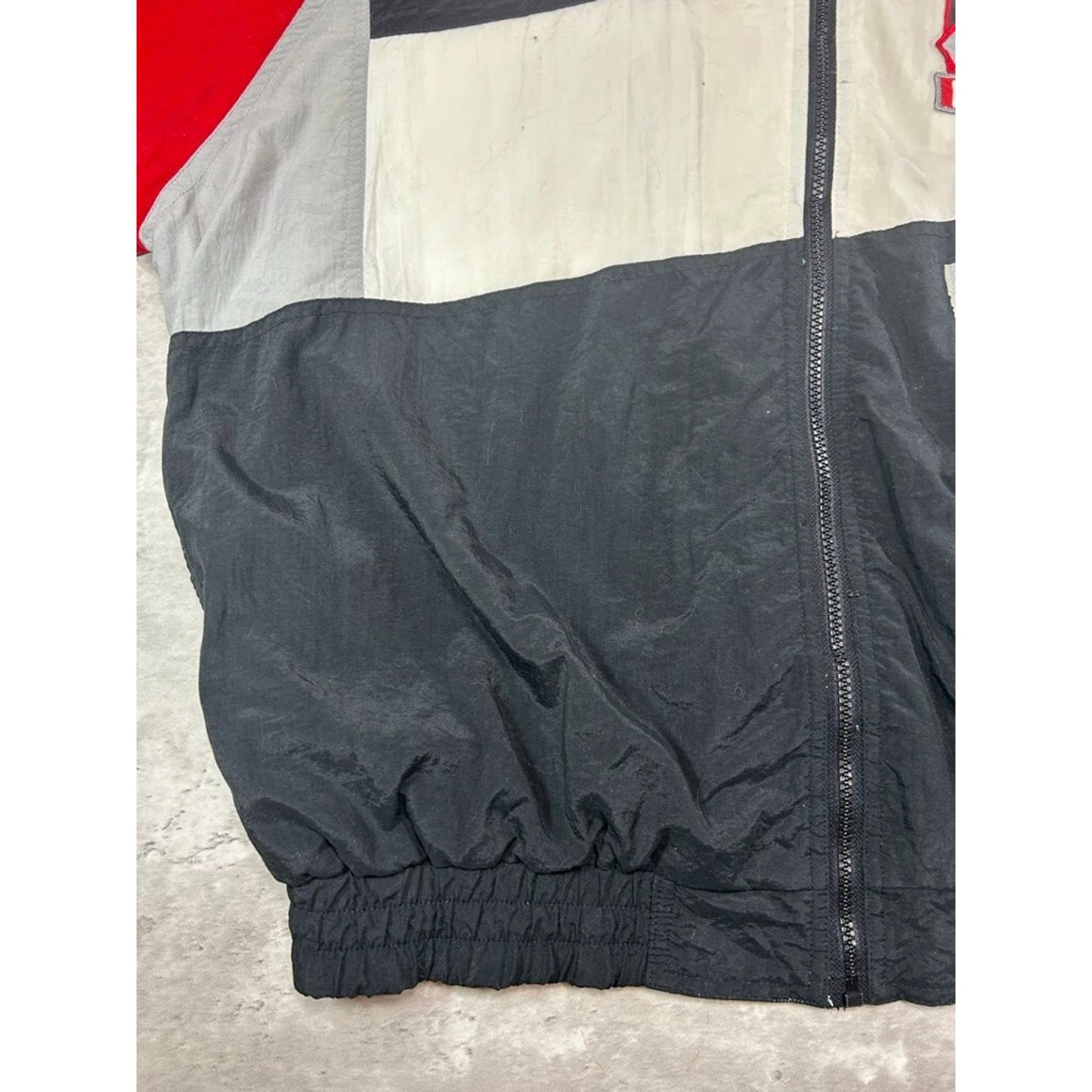 Vintage 90s Fila Pro Nylon Full Zip Windbreaker Jacket Size XXL
