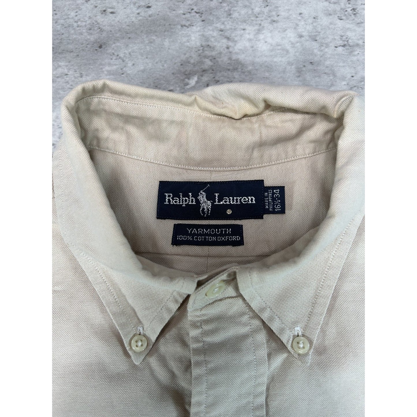 Vintage Polo Ralph Lauren Embroidered Pony Long Sleeve Button Up Shirt Sz XLT